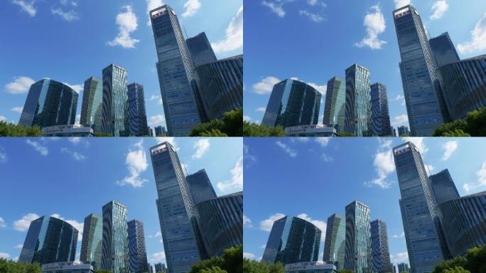 上海金融高楼大厦4K