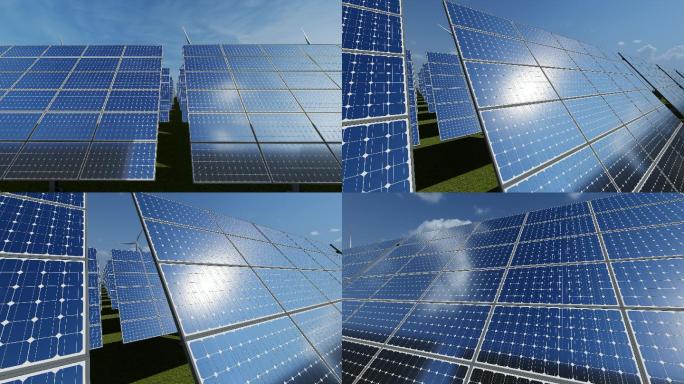 太阳能电池板清洁能源