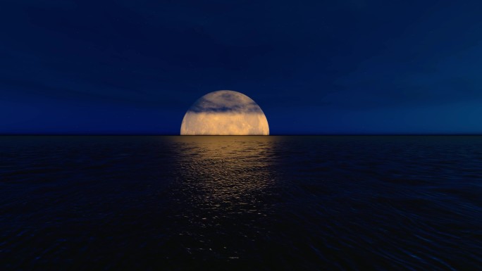 4K中秋节海上升明月