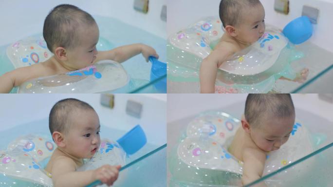 4K婴幼儿母婴店游泳洗澡视频素材