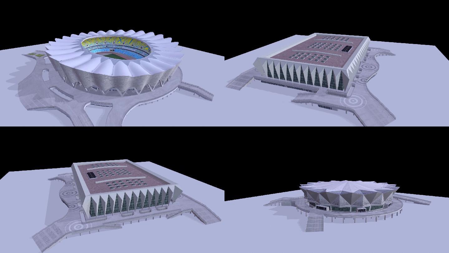 西安奥体中心3D模型