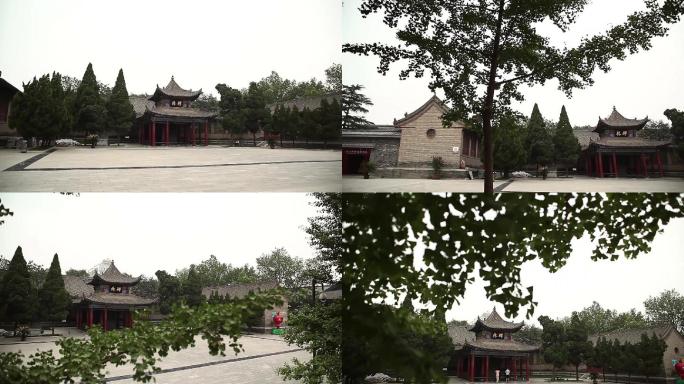 西安碑林内景孔庙建筑空镜1080P素材