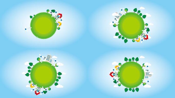 绿色家园新能源MG动画素材