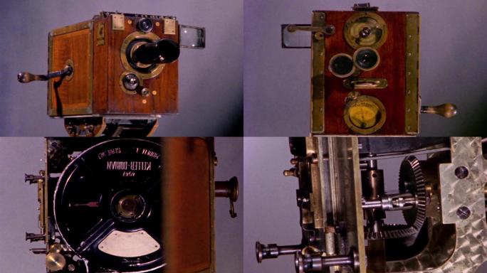手摇木质8毫米16毫米胶片摄影机内部构造