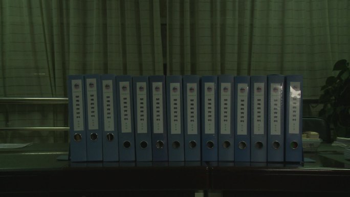排列整齐的文件盒