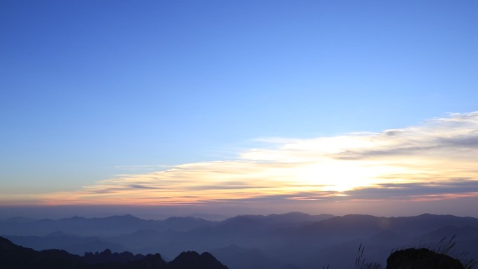 黄山日出延时