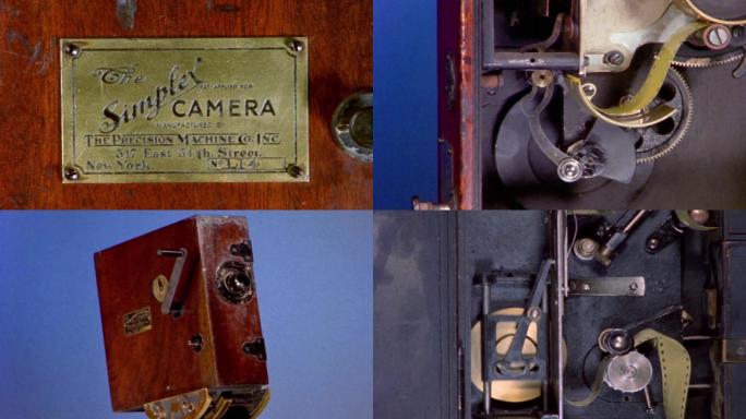 老式早期胶片胶卷摄影机操作使用工作原理