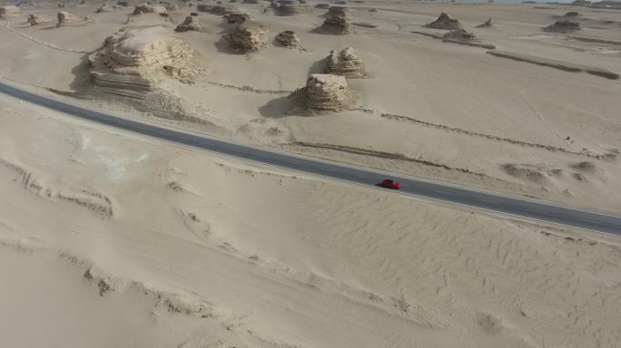 福特汽车沙漠航拍