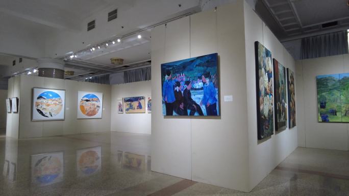 4K展览油画展粉画展艺术展粉笔画绘画展艺