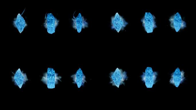 蓝色魔法水晶--带透明通道