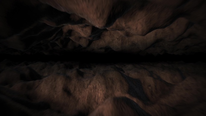 岩石洞穴隧道前进循环视频