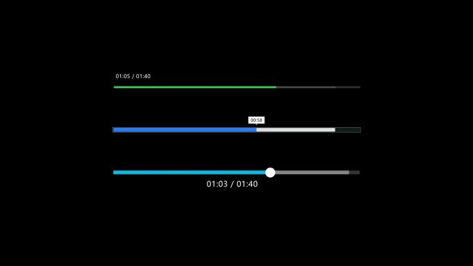三款透明通道-视频播放进度条