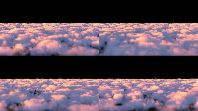 晚霞夕阳滚动的火烧云2K透明背景