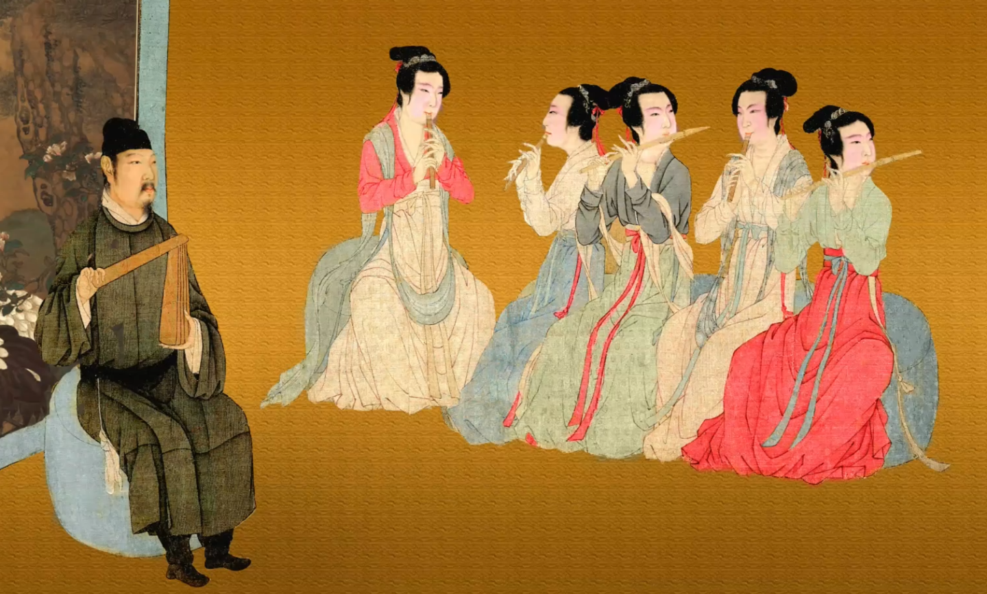 十大名画-南唐-顾闳中-《韩熙载夜宴图》