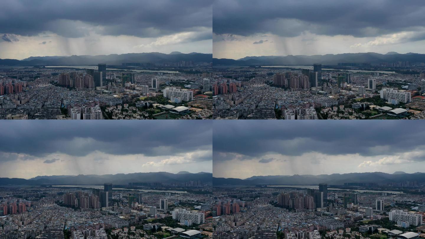 航拍大气恢宏龙卷风暴雨