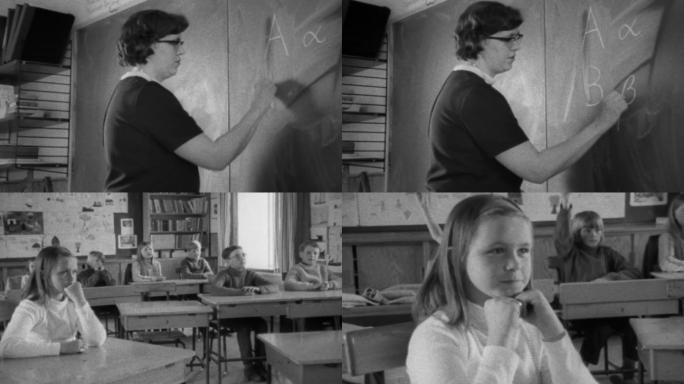 北欧瑞典小学生学前班幼儿园老师教室上课