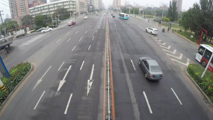 东北沈阳街道车流延时