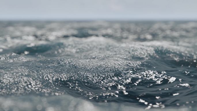 海水海浪浪花海面波光潮水起伏彼岸航行晶莹