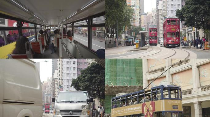 香港双层巴士移动延时