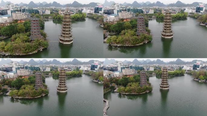 桂林风景航拍高清4K素材