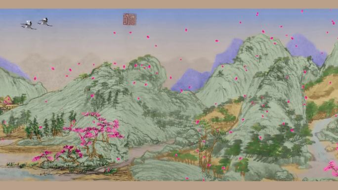 十大名画-元-黄公望《富春山居图》+前景