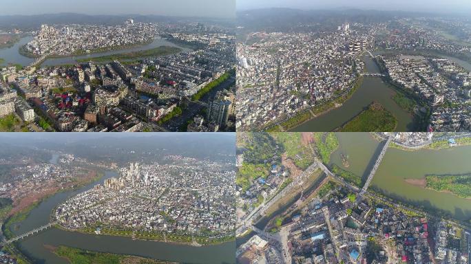 平江县城全景