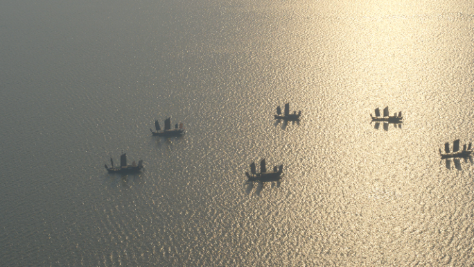 无锡太湖帆船4K航拍
