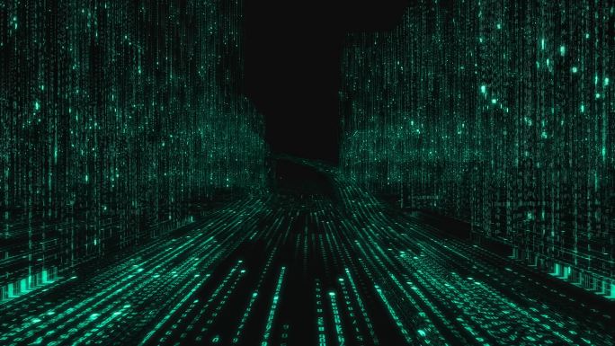 数字城市高速通道数据流城市视频素材