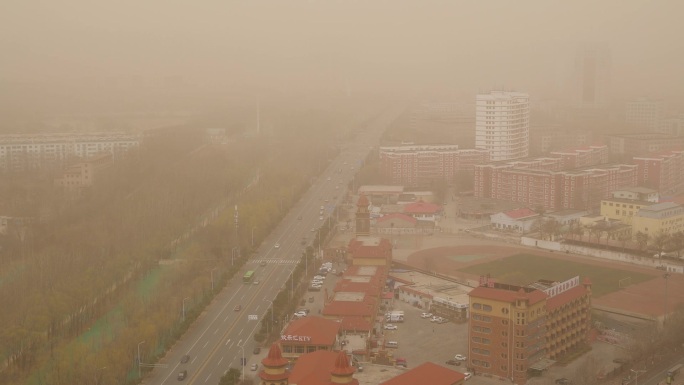 沙尘天气冲击北方城市