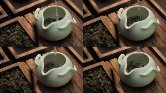 4K茶壶泡茶茶道视频素材