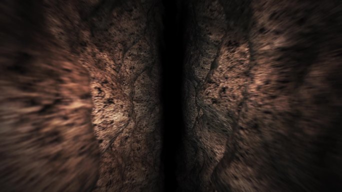 探索岩石隧道前进视频素材