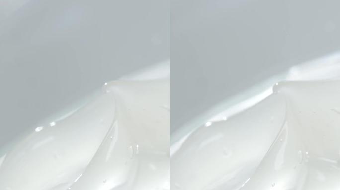 化妆品半透明乳液膏体料体展示特写素材