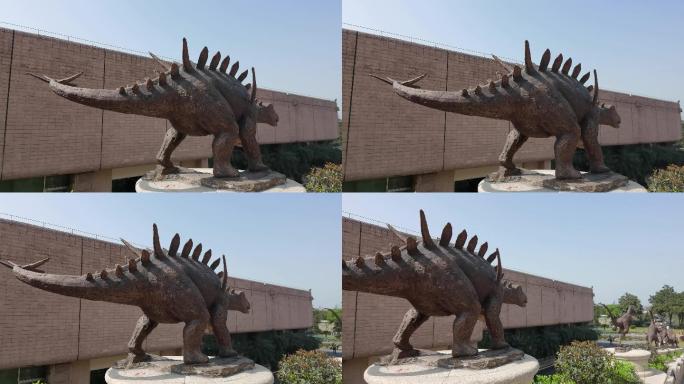 恐龙博物馆的恐龙石雕