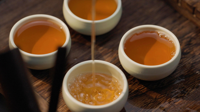 4K茶道文化红茶茶叶视频素材