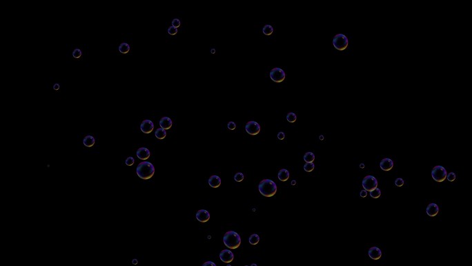 泡泡素材视频【带通道】