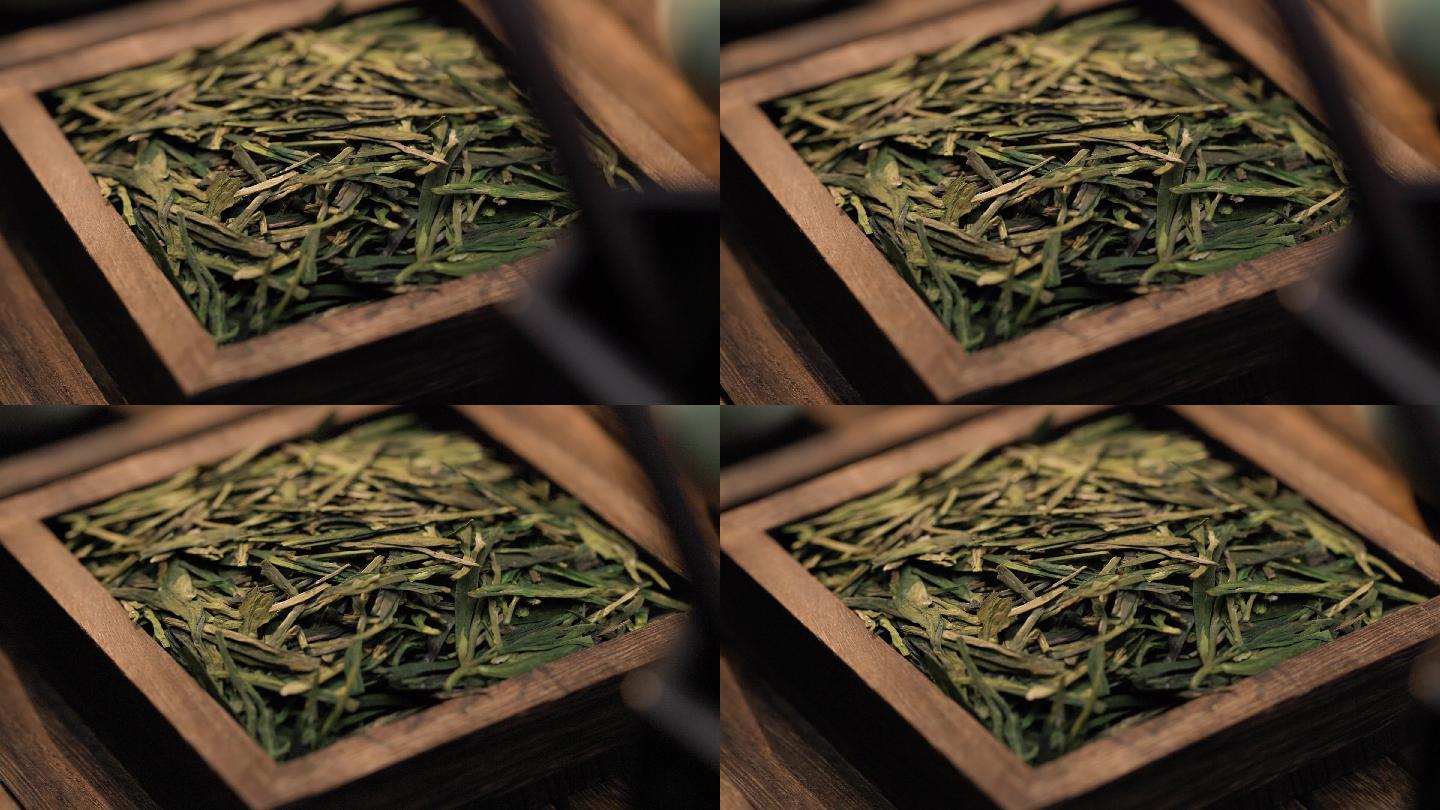 4K绿茶龙井茶叶绿茶视频素材