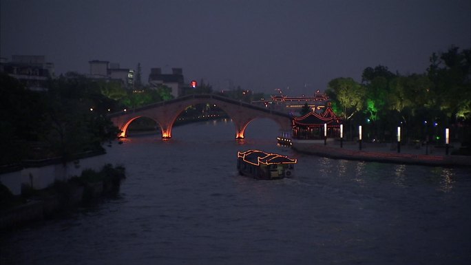 HD.古城区_南门_运河_夜景.大师.2