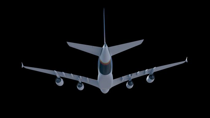 飞机飞行动画4k(13)-循环