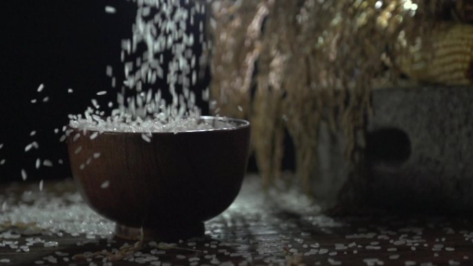 米粒落木碗