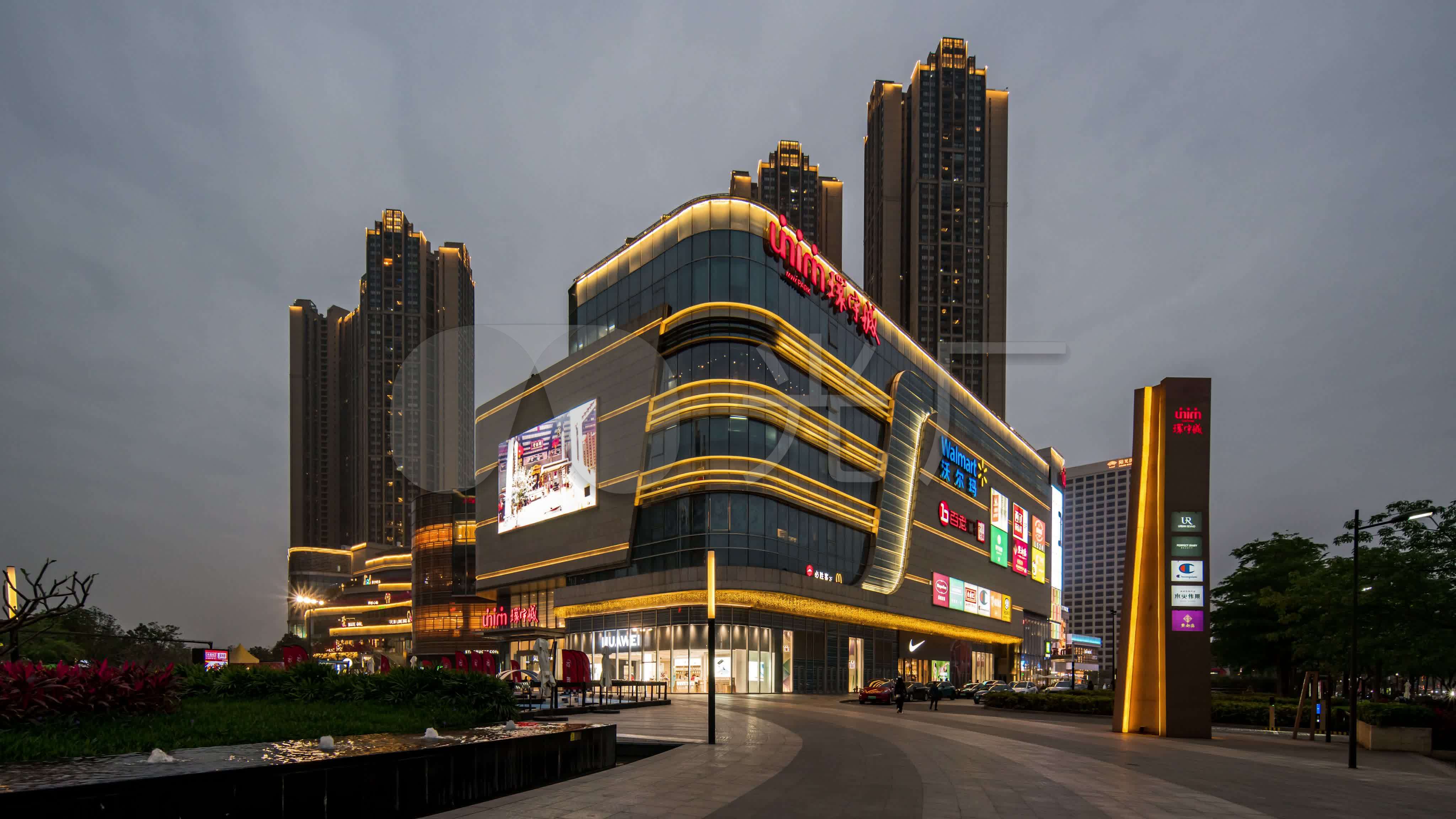 4k60p佛山千灯湖环宇城大范围移动延时