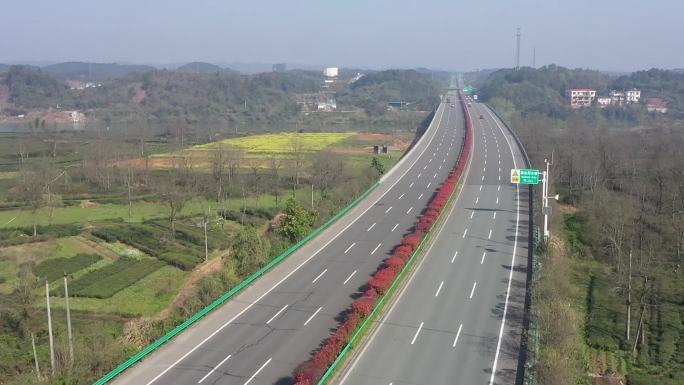 高速公路航拍，中国高速公路素材
