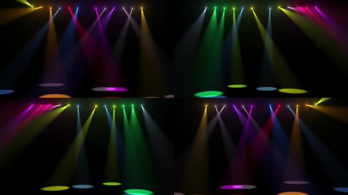 七彩舞台灯光舞台摇摆射灯全屏