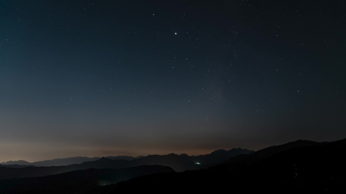 乐清星空延时大山背景