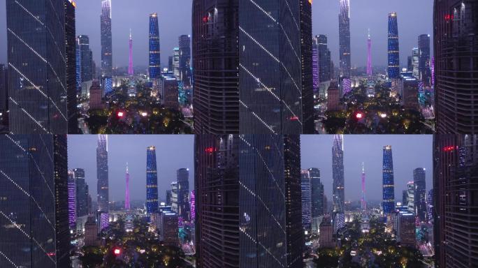 广东广州地标航拍素材广州市城市
