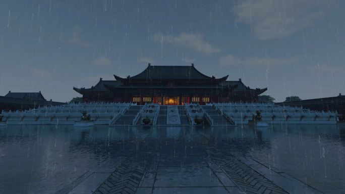 【4K】雨中紫禁城