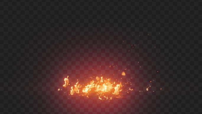 野火篝火火堆着火-带通道