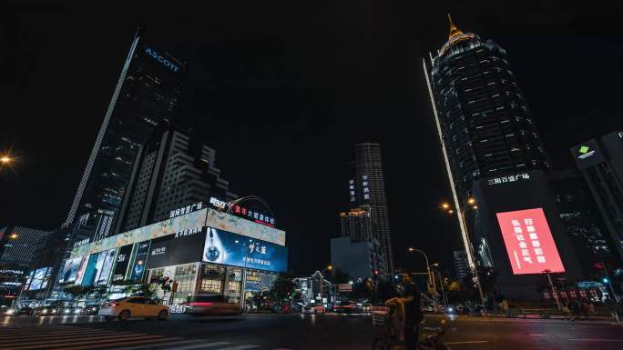 无锡市区夜景延时4K