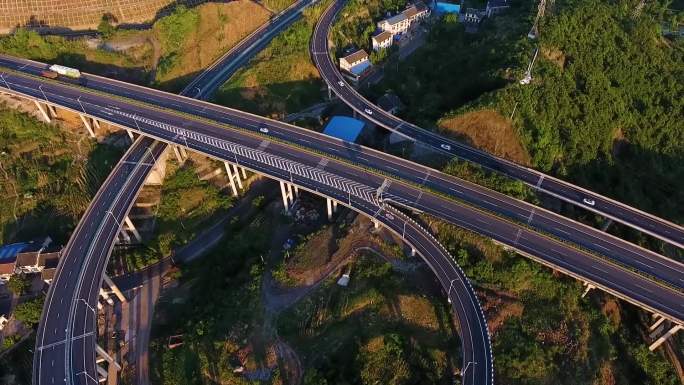 重庆南川高速公路匝道航拍020