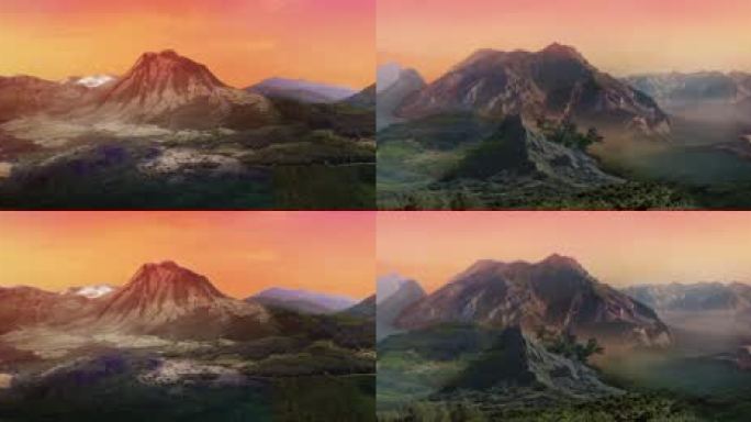 长江黄河舞台背景