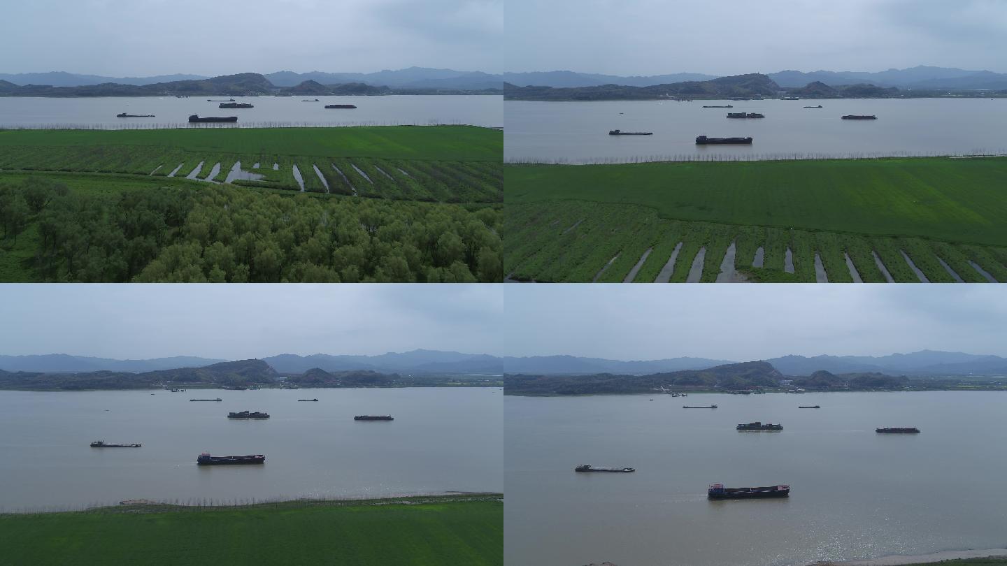 长江中下游长三角地区4k航拍视频